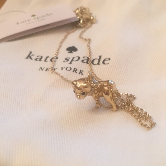 kate spade pug necklace